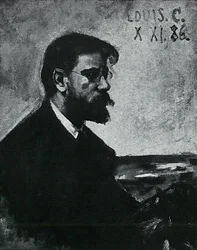 Porträt des Malers Heinrich Fricke